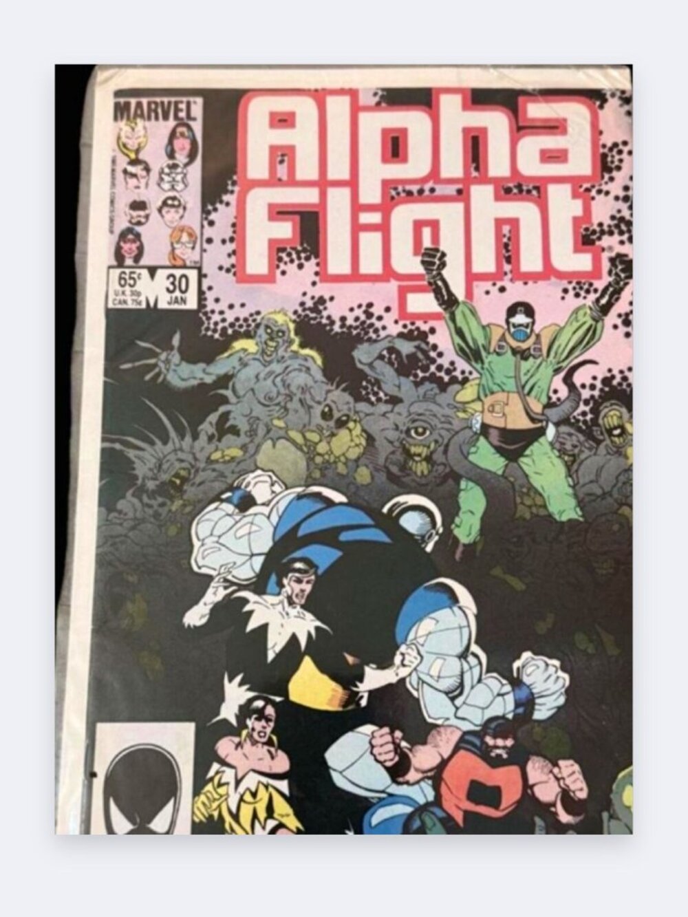 Alpha Flight #30 Marvel Comics 1986 Mignola Cover 1st App Scramble